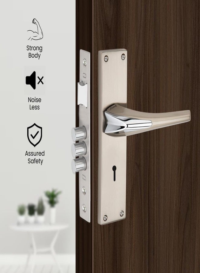 Link Duke Mortise Lock |for Main & Internal Door in Residential & Commercial Spaces | 8 Inches Heavy Duty Handle Set with Both Side Key Access, 3 Keys,6 Lever Lock Body |SS Finish|2 Years Warranty - Image 4